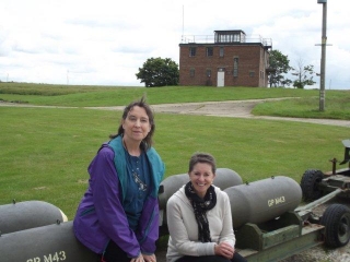 Col. Elbert Helton's daughters, Mary Pat & Jo